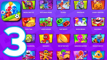 Stickman Party: 1234 Player Games Free -Gameplay Walkthrough Part 3 - All Mini Games (Android, iOS)