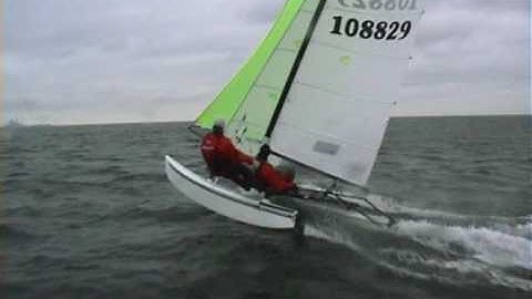 Hobie Cat 16 SPI - Wild Nose dive - Theis Coling and Magnus Nørbo, Denmark