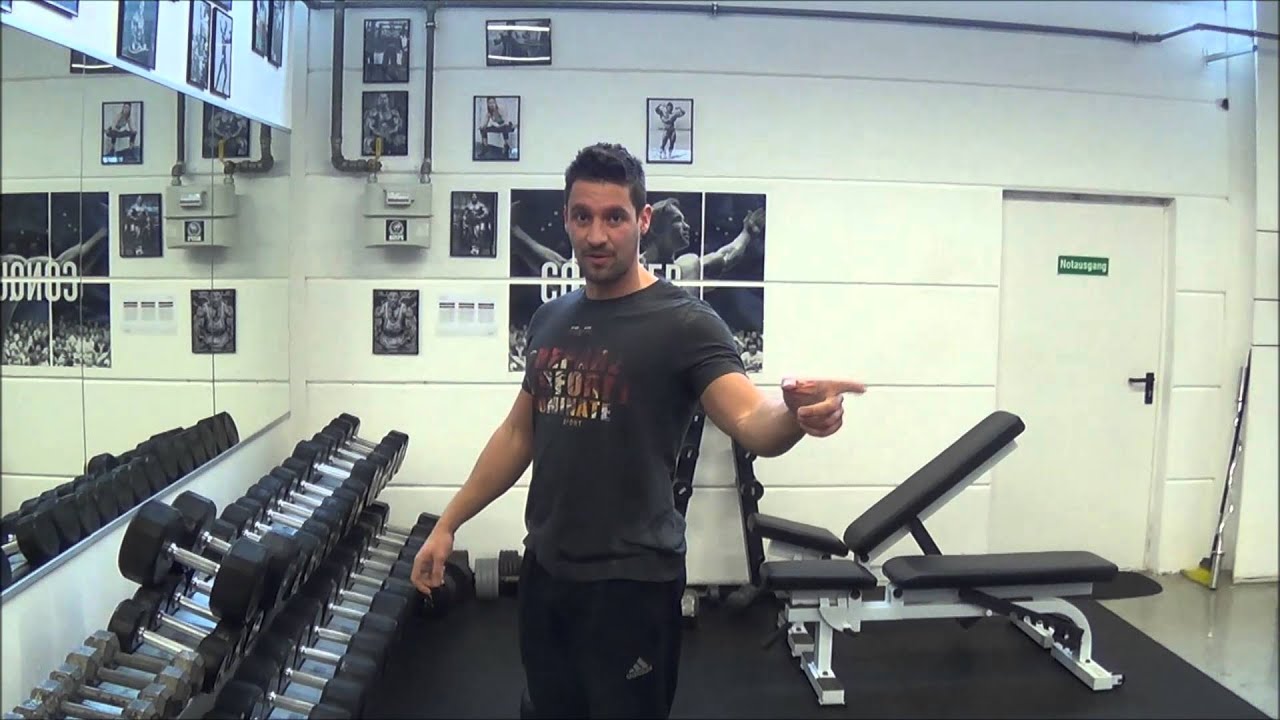 Kurzhantel Bankdrücken - Richtige Technik & Ausführung