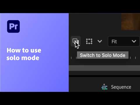 How to Use Solo Mode | Adobe Premiere Color Mode (Beta)