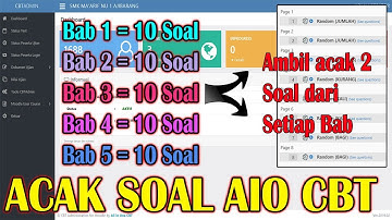 INI BARU ADIL, ACAK SOAL SEPERTI UNBK SOAL CBT MOODLE - TUTORIAL AIO CBT PART 10