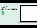 How to Freeze Columns on Google Sheets [easy]