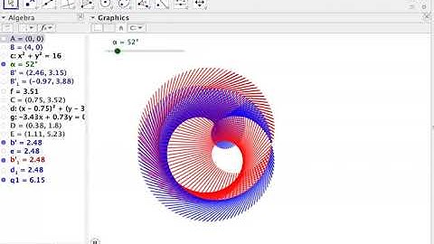Creating an Animated Design in GeoGebra
