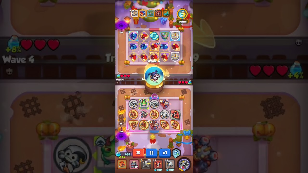 (Replays) Robot level 10 Vs Twin level 7 | Rush Royale Indonesia Gameplay