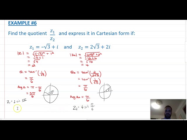 Polar form Multiplication and division of complex numbers