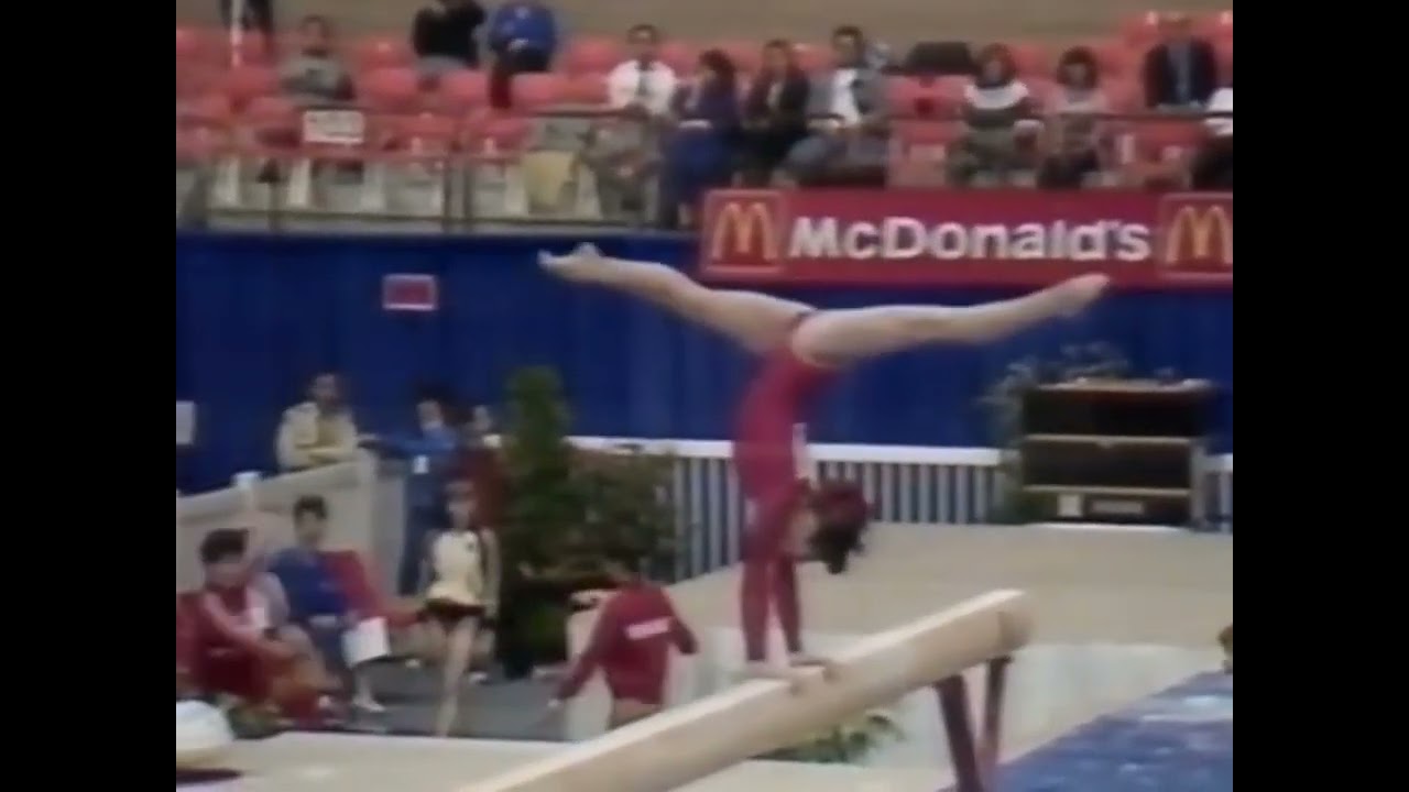Yelena Shushunova URS - 1985 Worlds Compulsory Beam