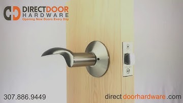 Emtek Mercury Lever with Modern Rosette in Satin Nickel