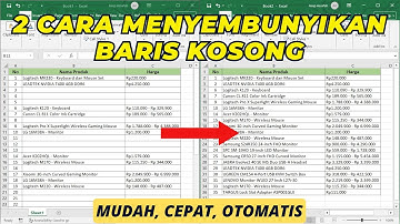 How to Hide Blank Rows in Excel Automatically | Microsoft Excel Tutorial