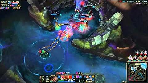 Fizz 1v5 Pentakill Baronsteal