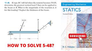 5-48 hibbeler statics chapter 5 | hibbeler statics | hibbeler