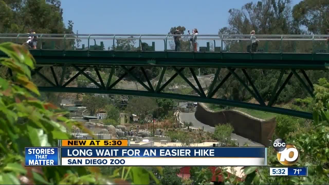 san diego zoo opens new canopy bridge youtube