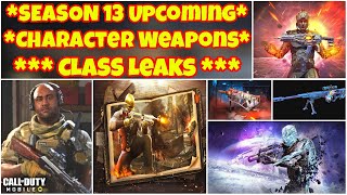 SEASON 13 Upcoming Character Weapon Class Leaks Cod Mobile | Cod Mobile S13 Leaks | CODM S13 Leaks