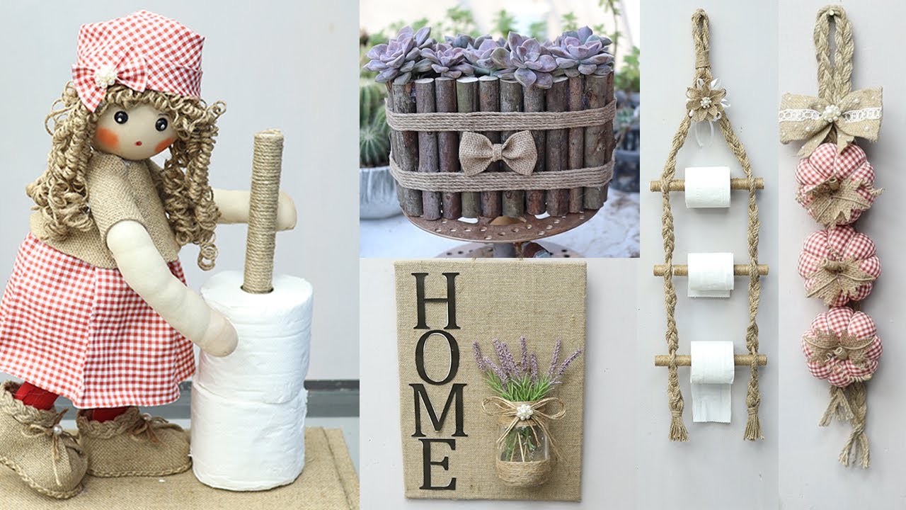 10 Amazing jute Craft Ideas organize & decorate your home by