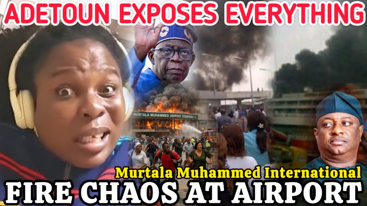 ADETOUN ONAJOBI cries out as 10 trapped in Murtala Muhammed Airport fire, Exposes what happened