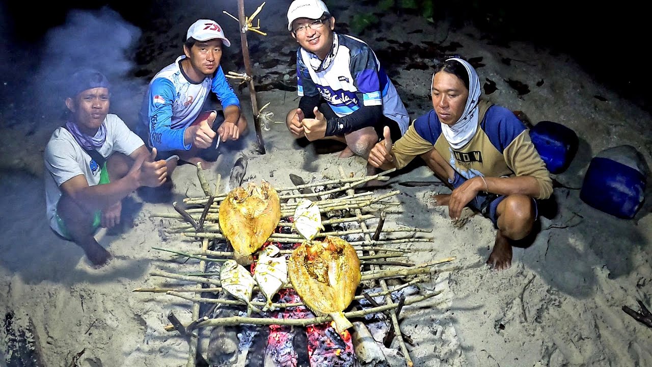 SETELAH DI HANTAM ANGIN DAN GELOMBANG MALAM NYA KITA BAKAR IKAN - DAY 3