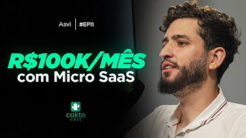“Faturo +R$100k/mês com Micro SaaS a Nova Onda” Asvi - CaktoCast #11