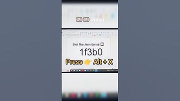 SLOT MACHINE 🎰 EMOJI CODE IN LIBRE OFFICE #computer #msword #viralshort #shortfeed #shorts