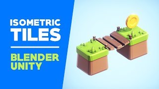 [Timelapse] Super simple low poly 3d game tiles| Unity & Blender