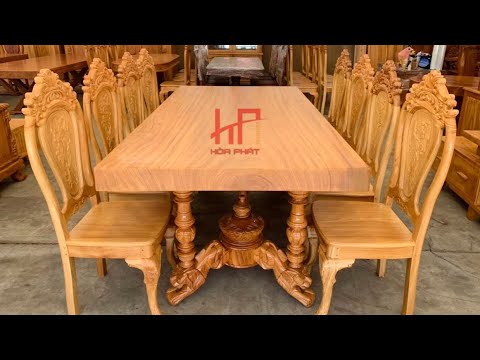 Video Bàn Ghế Ăn Mặt Liền Nguyên Khối Cực Vip Chuẩn Đẹp Tứ... - youtube