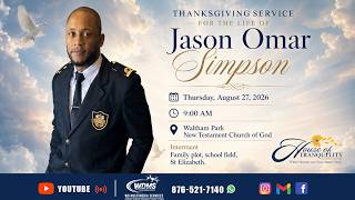 Jason Omar Simpson Funeral Service Guide
