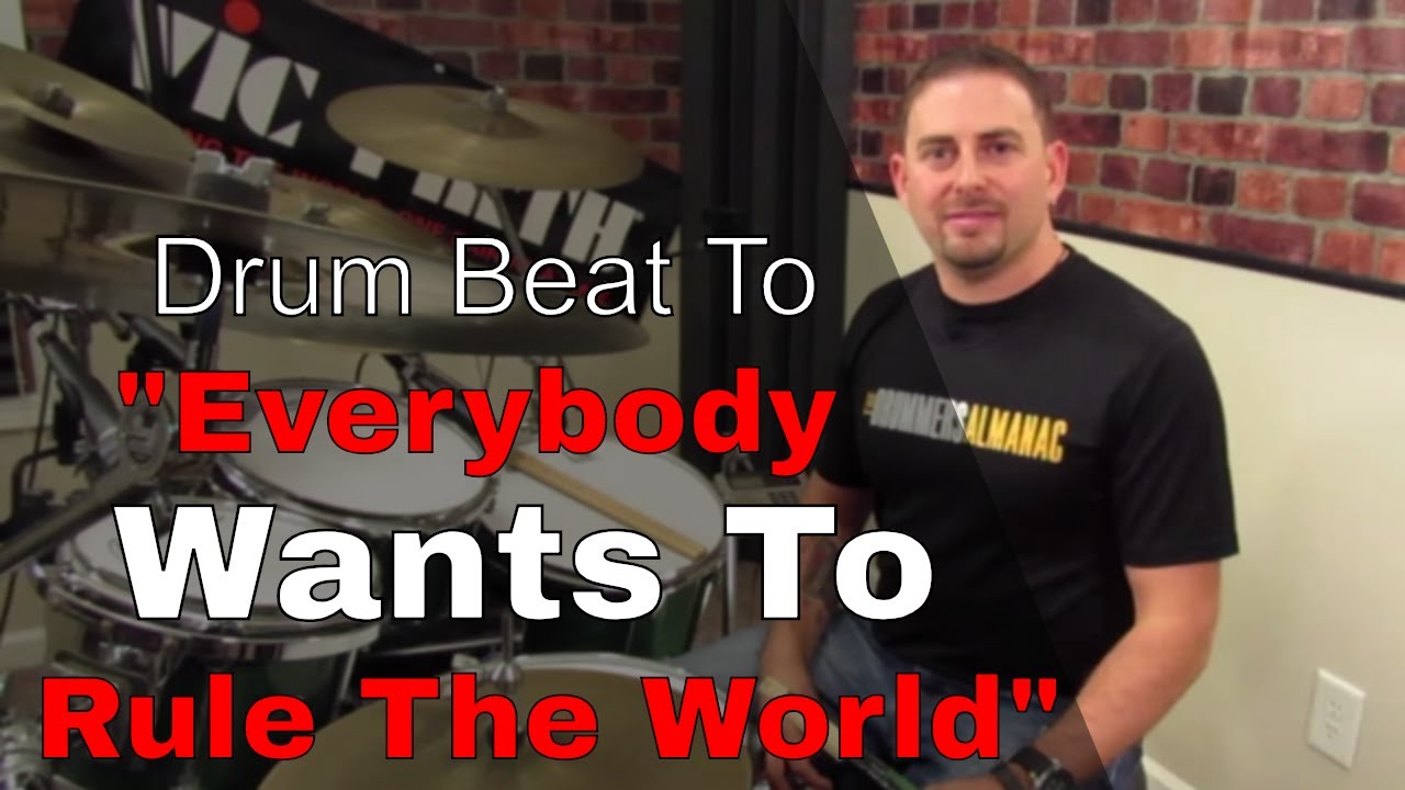 How To Play Everybody Wants To Rule The World On Drums. YouTube
