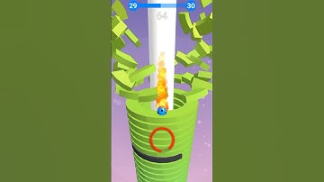 Stack Ball Gameplay Level 29 |🤑😂| #shorts #arcadeboxgaming #asmrgames