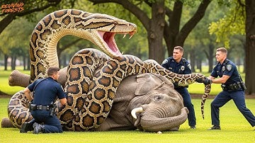 Brave heroes face off against a GIANT SNAKE in an EXCITING battle to save an elephant