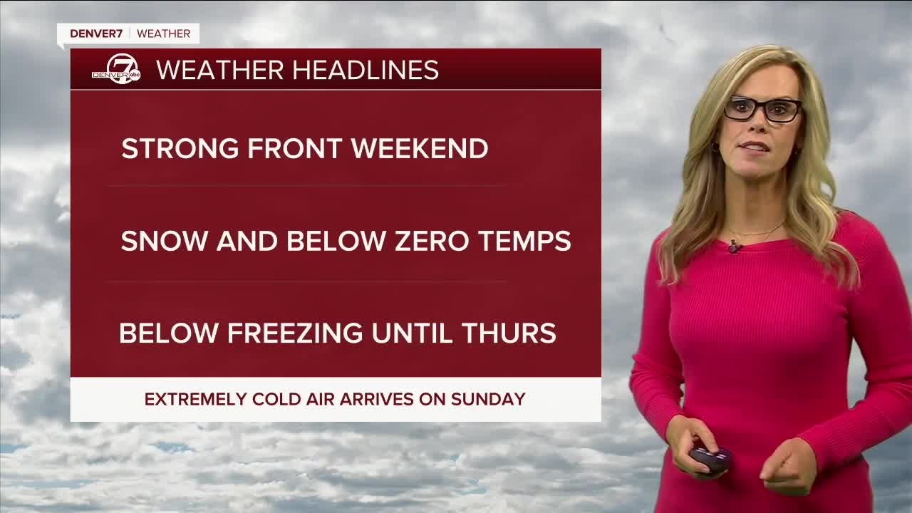 Extremely cold air, snow arrives this weekend - YouTube