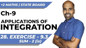 +2 | Ex - 9.3 | Sum No. 2(ix) | Applications of Integration | Class 12 | State Board | ram maths