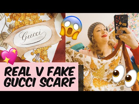 Gucci Silk Scarf Authentication! REAL V FAKE! How to spot a real