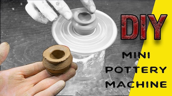 How To Make A Pottery Wheel At Home, DIY Mini Pottery Wheel Machine