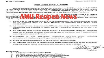 🔥 AMU Reopen news? Protest in AMU to Reopen amu offline class start soon official sources #amunews