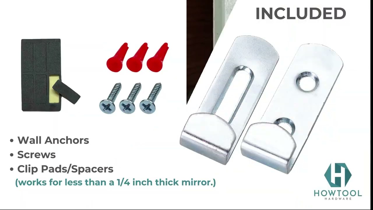 Stop Your Mirror from Rattling! Install with Our Metal Mirror Clips ✨