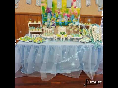 Baby Shower For Boy Table Set Up Youtube Baby Shower For Boy Table Set Up Youtube