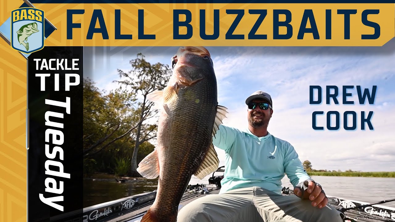 Setting up a buzzbait for the Fall with Drew Cook 