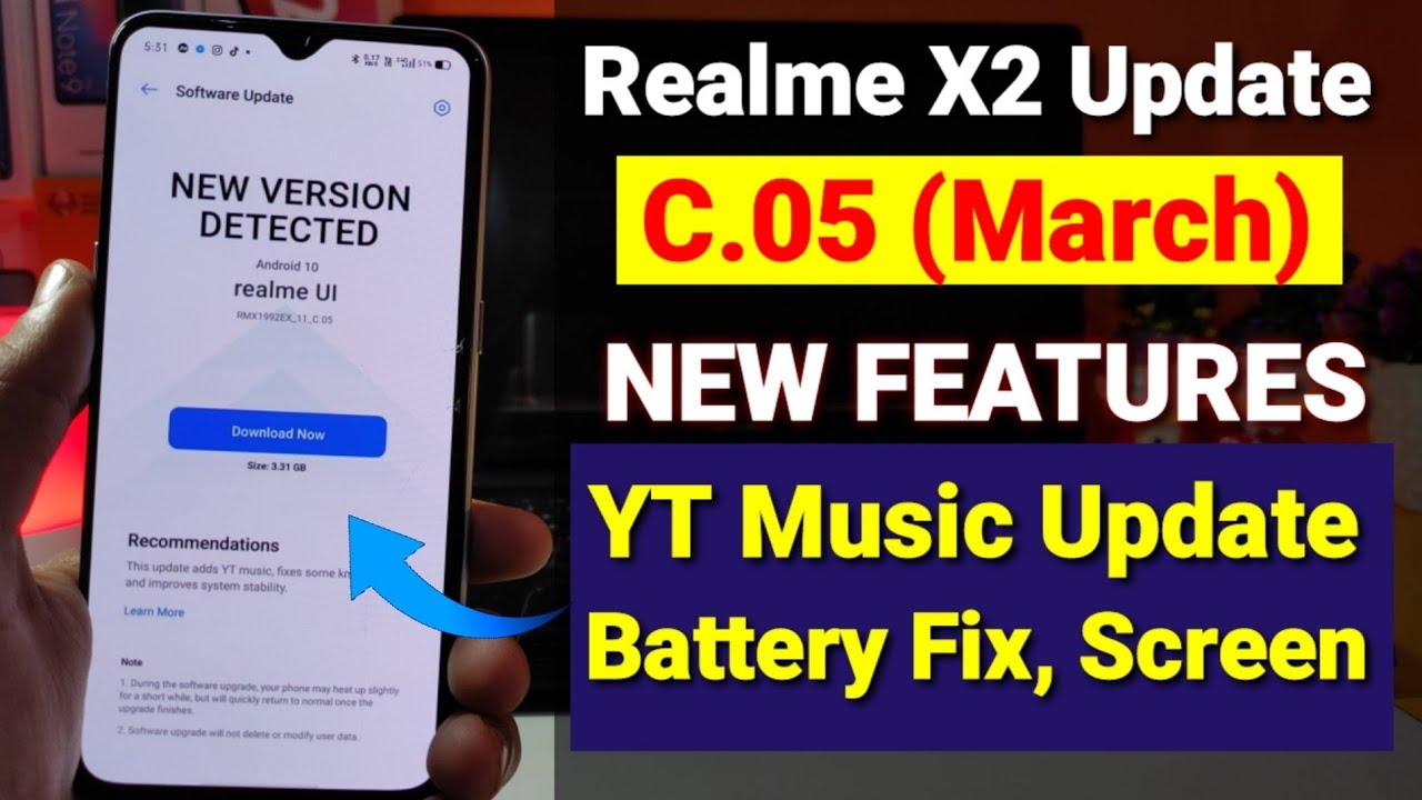 Realme X2 new update C.05 March update | New features | Realme X2 Realme ui update