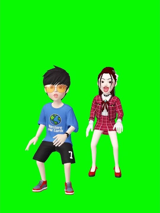 green screen cartoon dance video#short