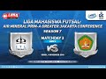 Men's ITL Trisakti vs Ubhara LIMA Futsal: Air Mineral Prim-A GJC Season 7
