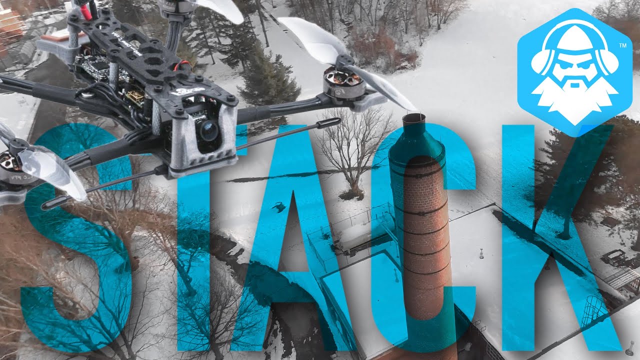 STACK FPV - Cinematic Freestyle FPV Drone flight around chimney stack ...