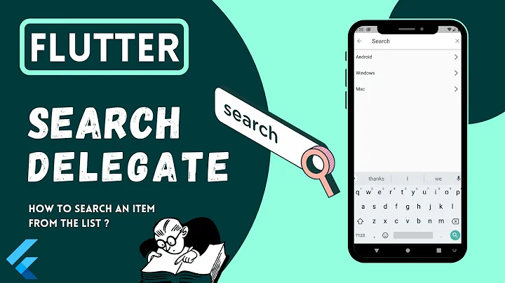 Flutter Search Bar - Search using Search Delegate