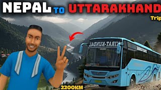 Bus Simulator Indonesia 🚍| Nepal To Uttarakhand Trip, ❤️||Umeshee screenshot 2