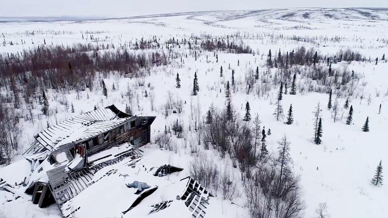 Fly through the ghost town of Iditarod, Alaska YouTube