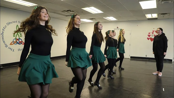 Irish Dancers get ready for St. Patrick's Parade in Montreal