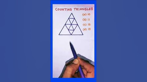 Counting triangles | counting figures reasoning #shorts #maths #figurecounting #tnpsc