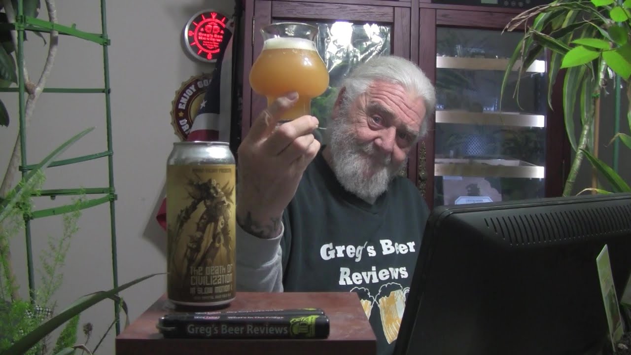 Beer Review # 4699 Adroit Theory The Death of Civilization in Slow Motion (crow fishers) IIPA