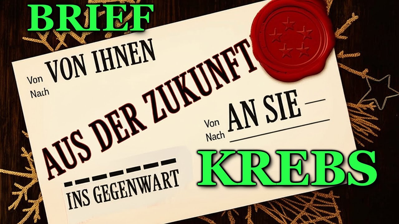 DEIN BRIEF 📩 AUS DER ZUKUNFT, KREBS ♋🦞✨ | Was du noch nicht weißt... SCHOCKIEREND! 💯