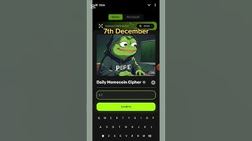 memecoin Cipher Code | Memecoins Lab Bot | 7 December | Memecoinlab Daily Cipher video code |