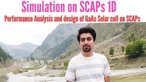 Performance Analysis and Design of GaAs Solar cell device on SCAPs 1D
