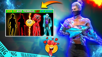 How To Make Thumbnail Like GW Manish / Swam & Downtech Gamer|| Free Fire Thumbnail Tutorial 🔥