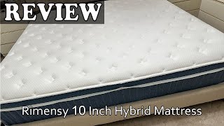 Rimensy 10 Inch Hybrid Mattress - Unboxing & Review